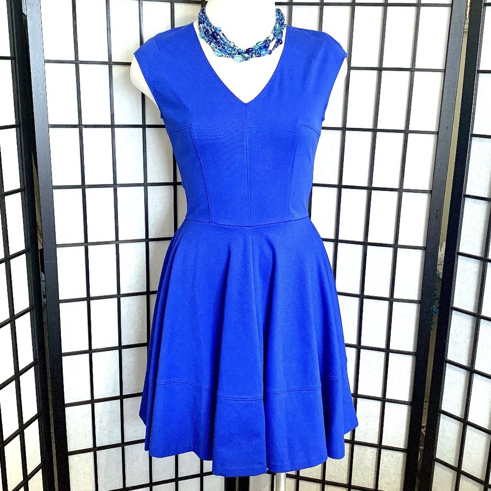 Bar III Royal Blue Fit & Flare Mini Dress Size S/P